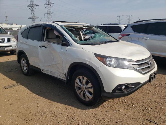 5J6RM4H50EL091211 - 2014 HONDA CR-V EX WHITE photo 4