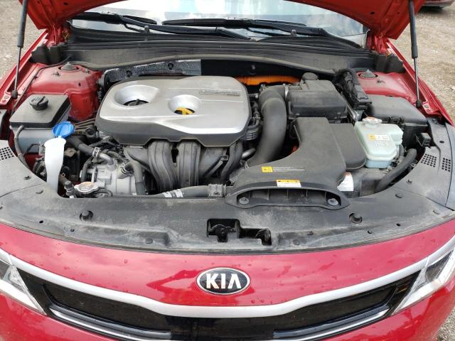 KNAGT4LEXJ5028832 - 2018 KIA OPTIMA HYBRID RED photo 11