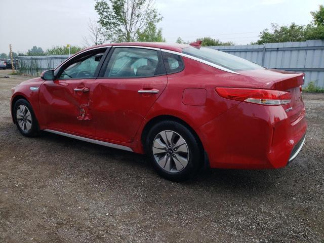 KNAGT4LEXJ5028832 - 2018 KIA OPTIMA HYBRID RED photo 2