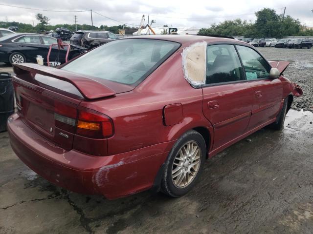 4S3BE625847208436 - 2004 SUBARU LEGACY L SPECIAL BURGUNDY photo 3