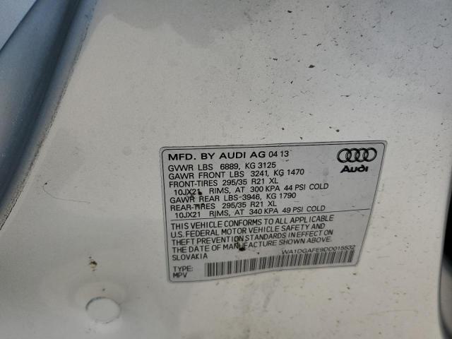 WA1DGAFE9DD015532 - 2013 AUDI Q7 PRESTIGE SILVER photo 12