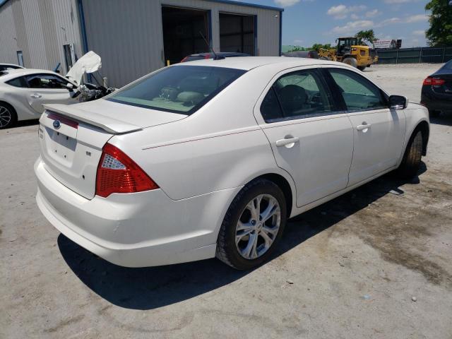 3FAHP0HA2CR288786 - 2012 FORD FUSION SE WHITE photo 3