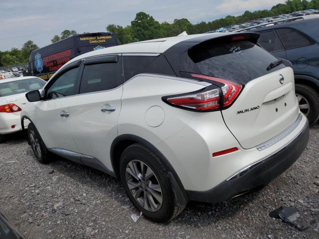 5N1AZ2MG2FN253695 - 2015 NISSAN MURANO S WHITE photo 2