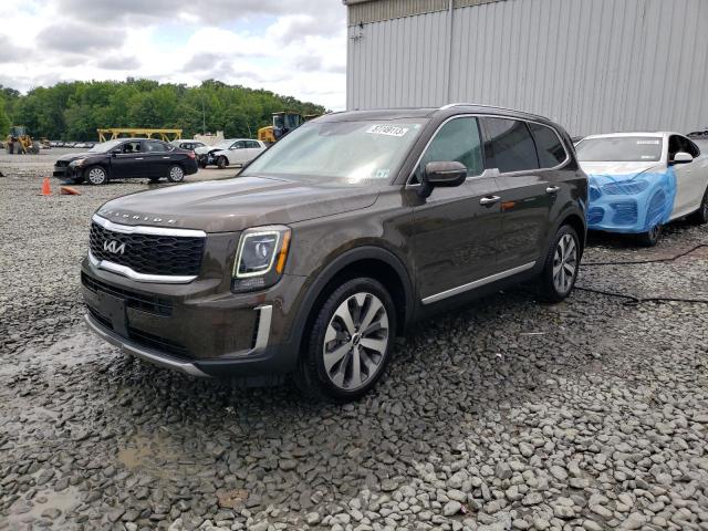 5XYP6DHC5NG286660 - 2022 KIA TELLURIDE S GREEN photo 1