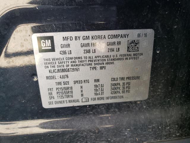 KL4CJBSB0GB729161 - 2016 BUICK ENCORE CONVENIENCE 黑色 照片 13