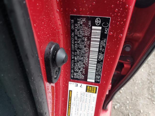 JTDKARFP8J3097186 - 2018 TOYOTA PRIUS PRIM 红色 照片 12