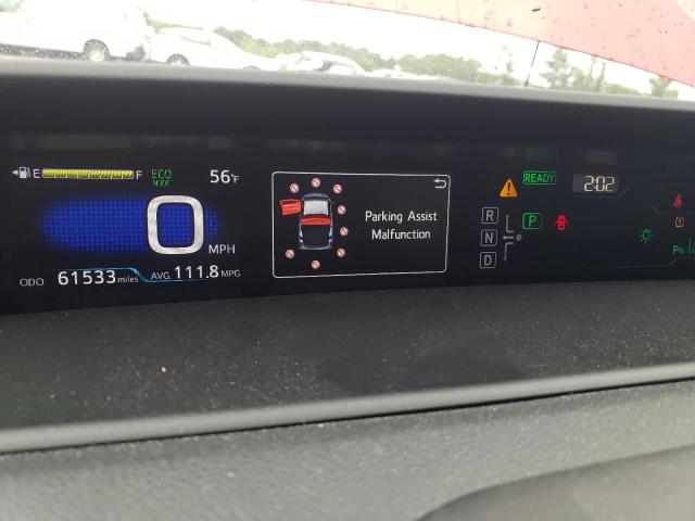 JTDKARFP8J3097186 - 2018 TOYOTA PRIUS PRIM 红色 照片 9