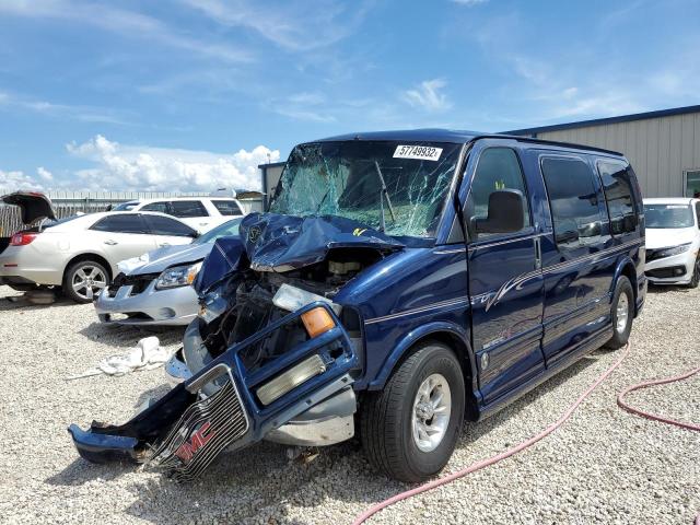 1GDFG15R821232695 - 2002 GMC SAVANA RV G1500 BLUE photo 2