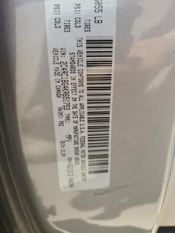 2C4RC1BG4KR651753 - 2019 CHRYSLER PACIFICA TOURING L SILVER photo 14