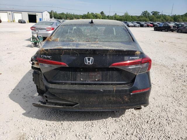 2HGFE2F51NH594760 - 2022 HONDA CIVIC SPORT BLACK photo 6