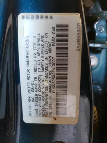 1Y1SK528X2Z413007 - 2002 CHEVROLET GEO PRIZM BASE BLUE photo 13