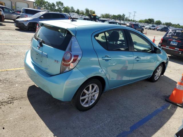 JTDKDTB33C1029805 - 2012 TOYOTA PRIUS C BLUE photo 3