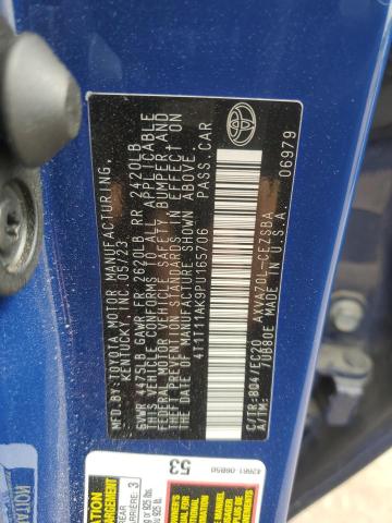 4T1T11AK9PU165706 - 2023 TOYOTA CAMRY SE NIGHT SHADE BLUE photo 12