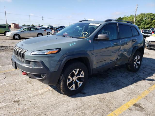 1C4PJMBS7EW189414 - 2014 JEEP CHEROKEE TRAILHAWK 灰色 照片 2