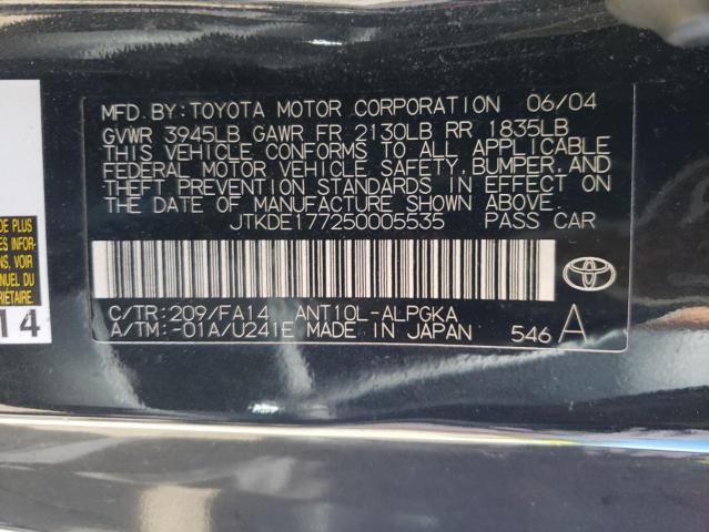 JTKDE177250005535 - 2005 TOYOTA SCION TC 石墨色 照片 13