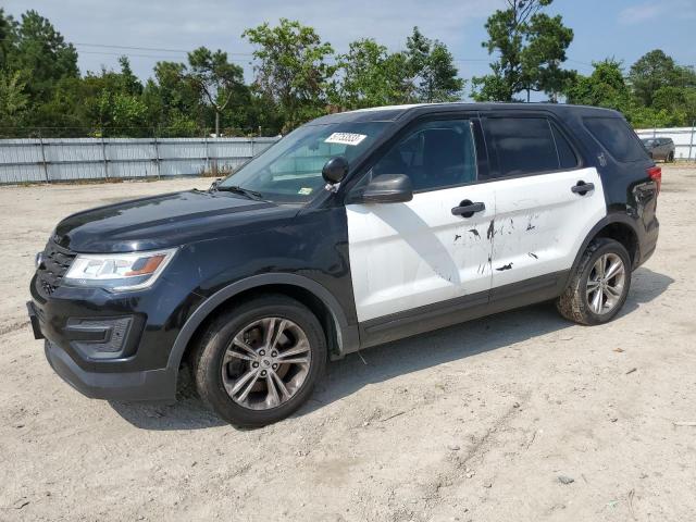 1FM5K8AR1KGA31257 - 2019 FORD EXPLORER POLICE INTERCEPTOR TWO TONE photo 1