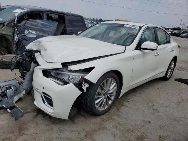 JN1EV7BP9MM702412 - 2021 INFINITI Q50 LUXE WHITE photo 1