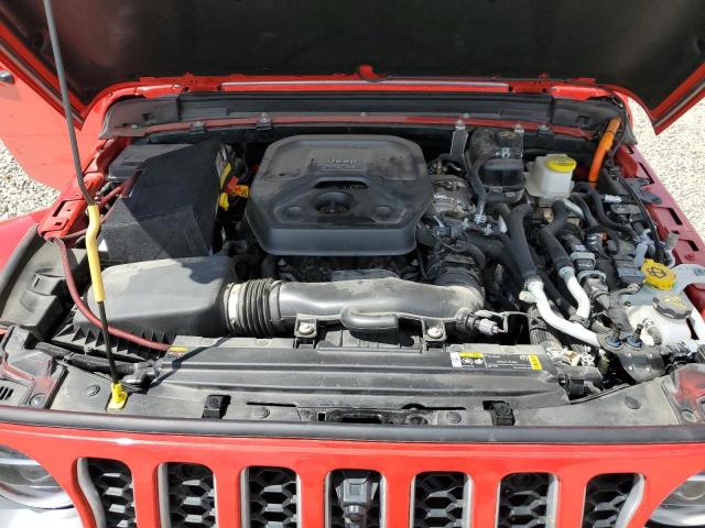 1C4JJXP65MW802910 - 2021 JEEP WRANGLER U SAHARA 4XE RED photo 11