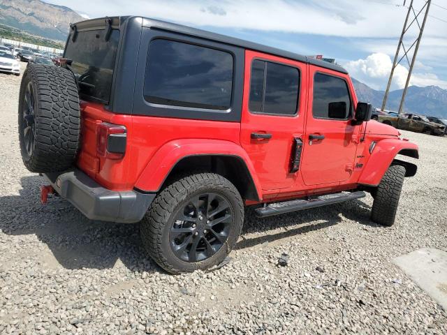 1C4JJXP65MW802910 - 2021 JEEP WRANGLER U SAHARA 4XE RED photo 3