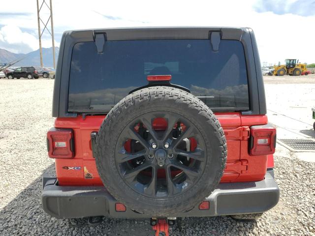 1C4JJXP65MW802910 - 2021 JEEP WRANGLER U SAHARA 4XE RED photo 6