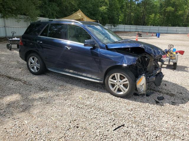 4JGDA5HB6FA560833 - 2015 MERCEDES-BENZ ML 350 4MATIC BLUE photo 4
