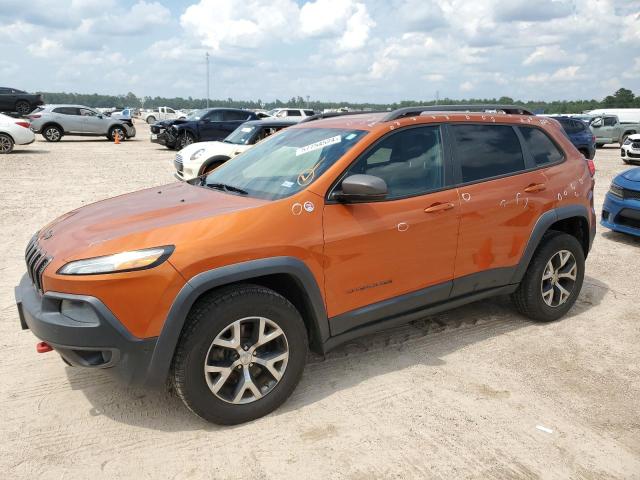 1C4PJMBS8EW254853 - 2014 JEEP CHEROKEE TRAILHAWK ORANGE photo 1