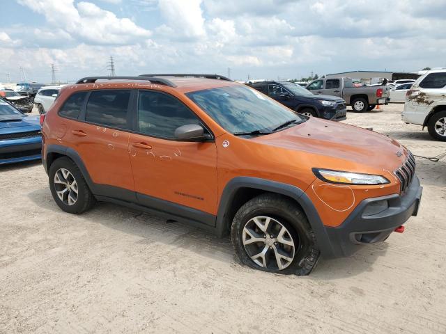 1C4PJMBS8EW254853 - 2014 JEEP CHEROKEE TRAILHAWK ORANGE photo 4