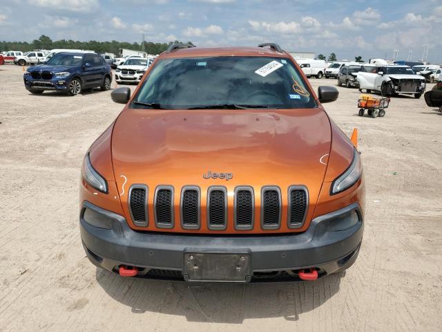 1C4PJMBS8EW254853 - 2014 JEEP CHEROKEE TRAILHAWK ORANGE photo 5