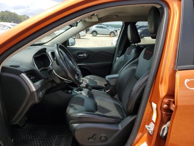 1C4PJMBS8EW254853 - 2014 JEEP CHEROKEE TRAILHAWK ORANGE photo 7