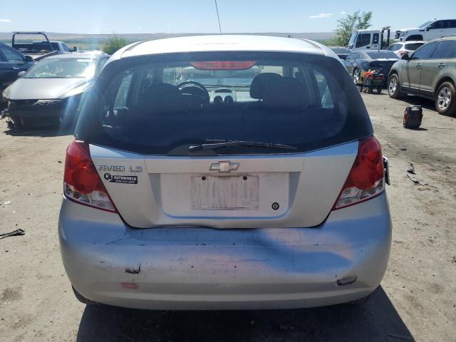 KL1TD66626B656110 - 2006 CHEVROLET AVEO BASE Gümüş foto 6