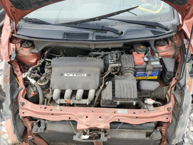 JHMGD38637S033813 - 2007 HONDA FIT S ORANGE photo 11