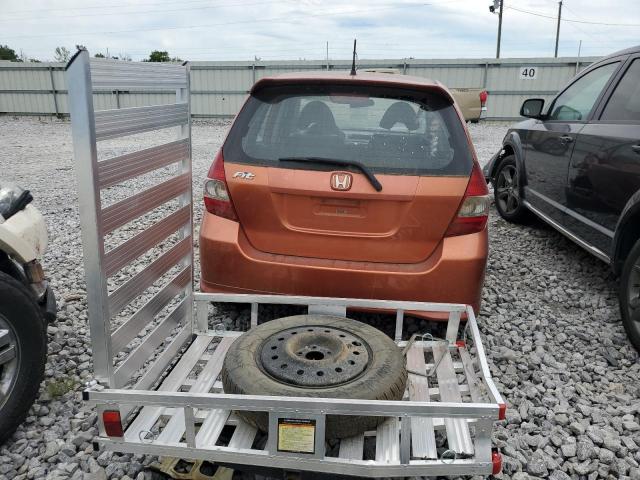 JHMGD38637S033813 - 2007 HONDA FIT S ORANGE photo 6