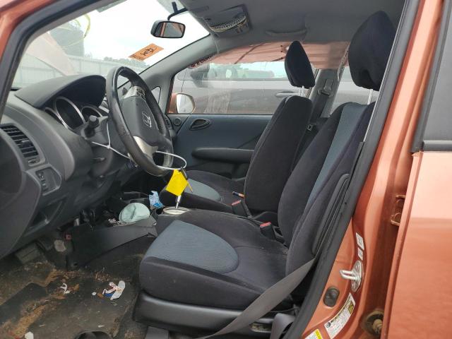 JHMGD38637S033813 - 2007 HONDA FIT S ORANGE photo 7
