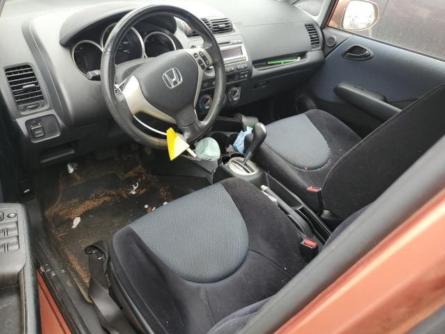 JHMGD38637S033813 - 2007 HONDA FIT S ORANGE photo 8
