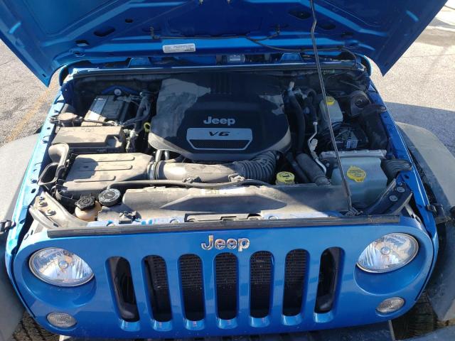 1C4AJWAGXGL114564 - 2016 JEEP WRANGLER SPORT BLUE photo 11