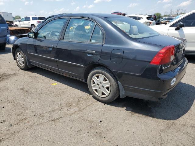 2HGES16345H604615 - 2005 HONDA CIVIC DX VP შავი ფოტო 2