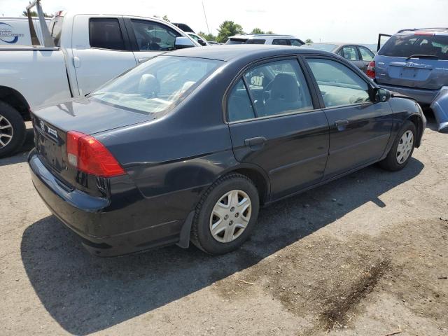 2HGES16345H604615 - 2005 HONDA CIVIC DX VP შავი ფოტო 3
