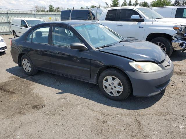 2HGES16345H604615 - 2005 HONDA CIVIC DX VP შავი ფოტო 4