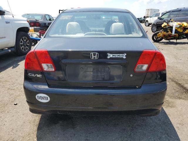 2HGES16345H604615 - 2005 HONDA CIVIC DX VP შავი ფოტო 6