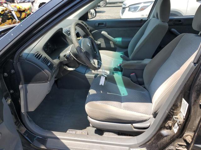 2HGES16345H604615 - 2005 HONDA CIVIC DX VP შავი ფოტო 7