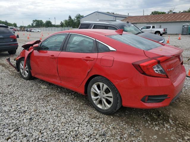 2HGFC1F39HH653380 - 2017 HONDA CIVIC EX RED photo 2