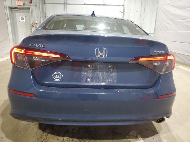 2HGFE2F53SH540789 - 2025 HONDA CIVIC SPORT BLUE photo 6