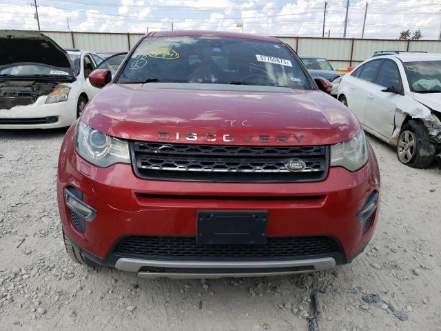 SALCT2BG7GH574335 - 2016 LAND ROVER DISCOVERY HSE LUXURY RED photo 5
