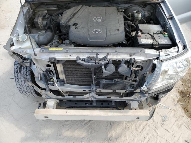 3TMJU4GN6AM108655 - 2010 TOYOTA TACOMA DOUBLE CAB PRERUNNER SILVER photo 11