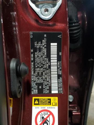 5TDJKRFH4ES007652 - 2014 TOYOTA HIGHLANDER XLE BURGUNDY photo 13