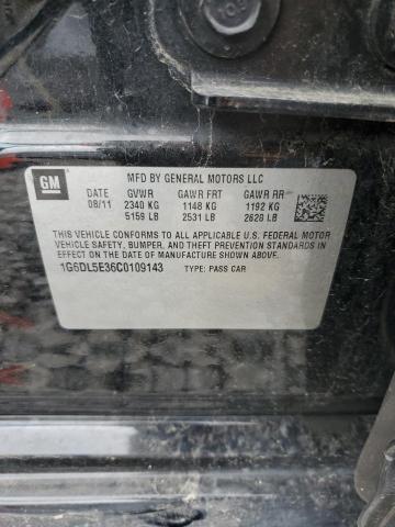 1G6DL5E36C0109143 - 2012 CADILLAC CTS PERFORMANCE COLLECTION შავი ფოტო 13