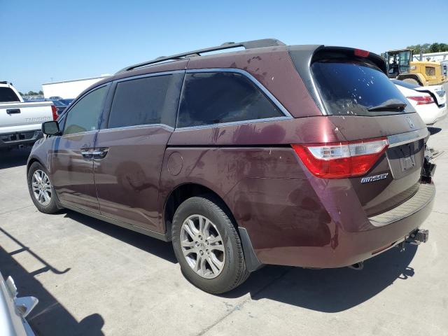 5FNRL5H69BB075949 - 2011 HONDA ODYSSEY EXL 勃艮第红 照片 2