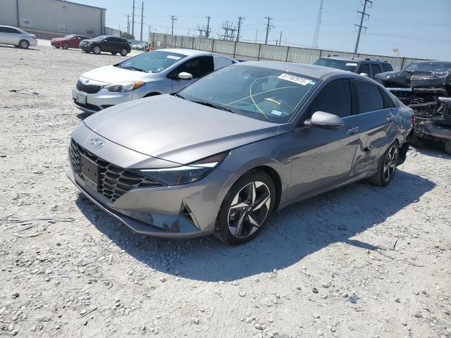 KMHLP4AG7NU338664 - 2022 HYUNDAI ELANTRA LIMITED GRAY photo 1