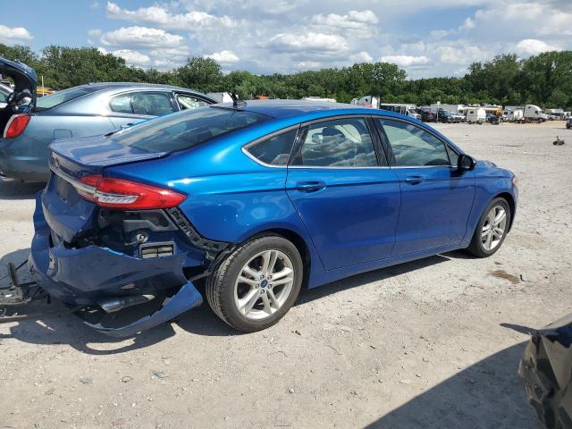 3FA6P0H78JR176602 - 2018 FORD FUSION SE ლურჯი ფოტო 3