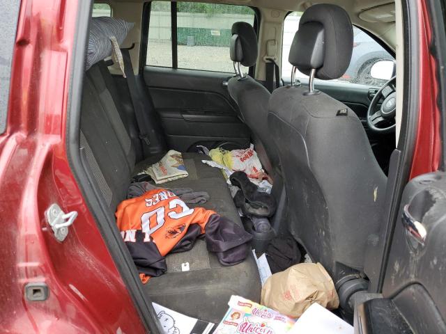 1C4NJDBB6ED622322 - 2014 JEEP COMPASS SPORT RED photo 11